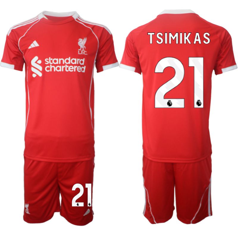 Men 2025-2026 Season Club Liverpool home red 21 Soccer Jersey